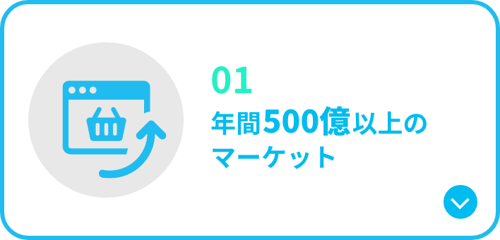 年間500億以上のマーケット